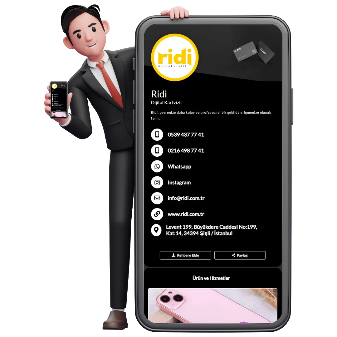 Ridi - Dijital Kartvizit Sistemi