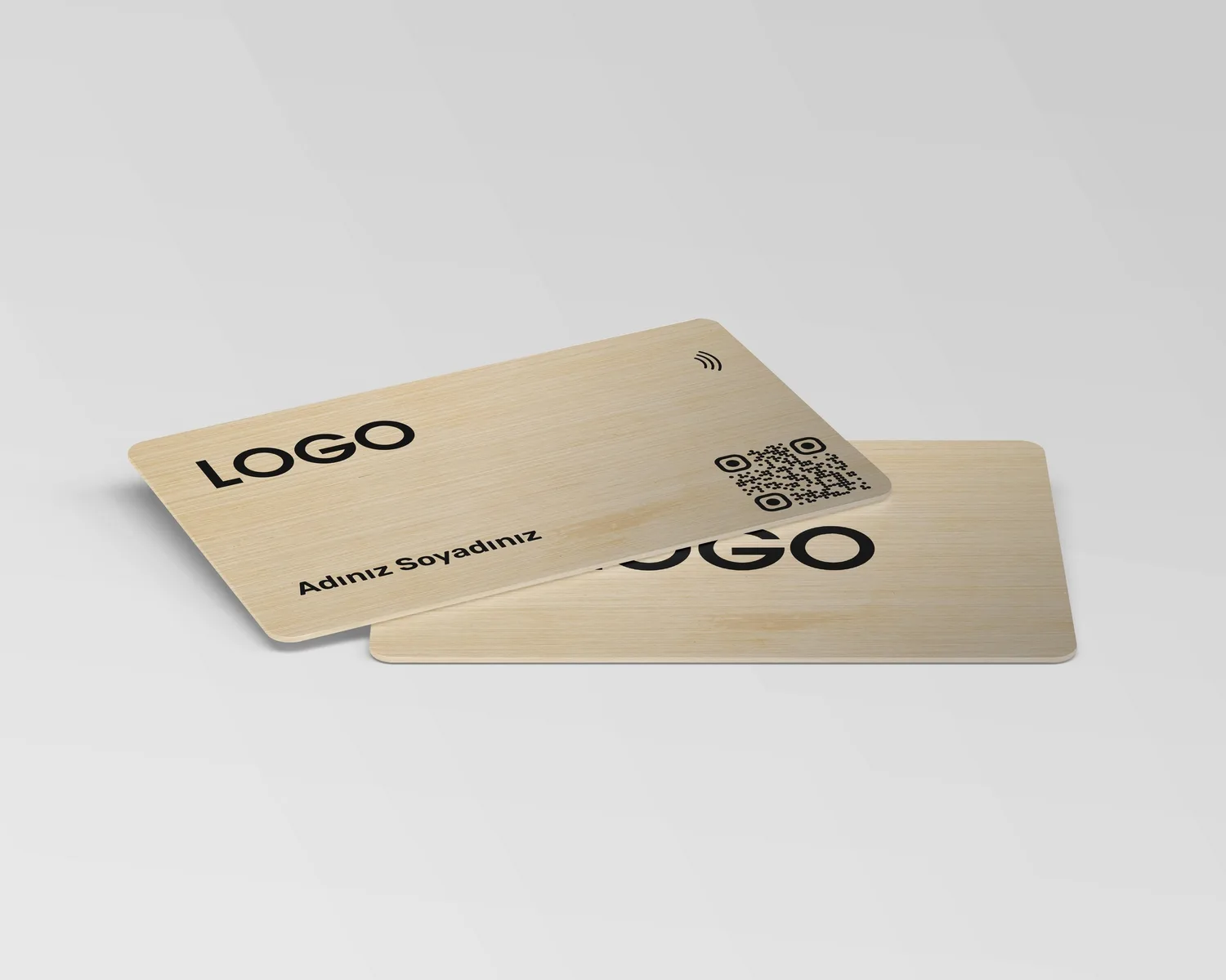 Bambu Ahşap Dijital Kartvizit