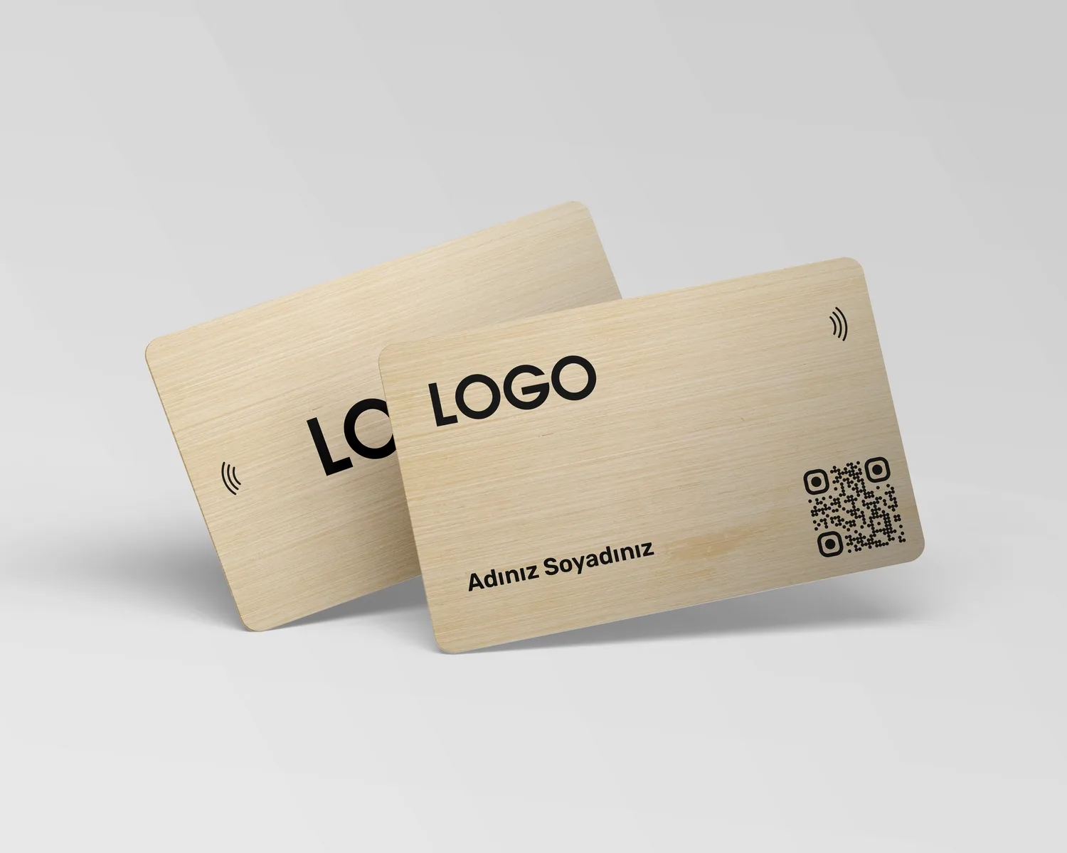 Bambu Ahşap Dijital Kartvizit
